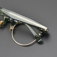Monture de lunettes optiques demi-cerclée en acétate de haute qualité, motif géométrique, durable, pour adultes, diamant, Shenzhen Chine