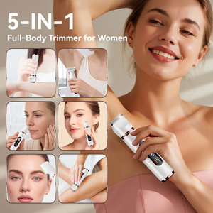 Hatteker Rasoir Électrique Rechargeable 5-en-1 pour Femme – Épilateur Visage et Corps, Rasoir Bikini, Jambes, Bras, Nez, et Coupe-Poils Type Rouge à Lèvres - Product Image 3