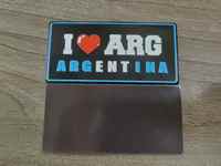 Fabrication Conception Personnalisée Aluminium Argentine Souvenir Touristique Métal Plaque D'immatriculation De Voiture Aimant De Réfrigérateur