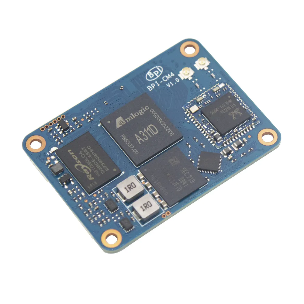 Embedded System Computer Module Banana Pi BPI CM4 Amlogic A311D 4GB LPDDR4 RAM 16GB eMMC Flash Lite With IO Expand board