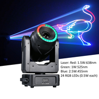 Projecteur laser à tête mobile 5W, animation de faisceau, logo, texte, motifs, éclairage laser à balayage 20 kHz pour événements en direct et concerts