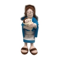 Jouet en peluche personnalisé anti-stress en coton biologique lesté, certifié CE/CPC, écologique, sûr pour les enfants, en forme de personnage arabe, motif Marie