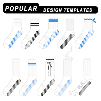 Chaussettes de yoga antidérapantes avec logo personnalisé, chaussettes de Pilates antidérapantes, chaussettes en coton respirantes pour femmes, studio de fitness, vente en gros