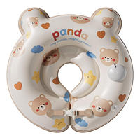 Bouée gonflable en forme de donut, motif animal rose en PVC, certifiée CE pour piscine enfant, prix usine, design tendance