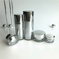 Ensemble d'emballages cosmétiques de haute qualité, forme ovale, 60 ml et 120 ml, bouteilles de lotion et pots de crème personnalisés en couleur