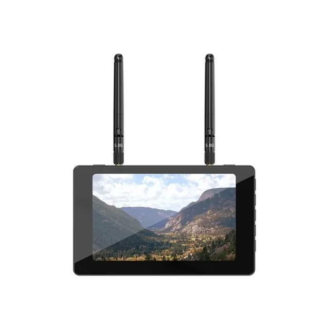 High - Performance 5 - inch FPV Monitor. Equipped with 5.8G 40CH Build - in High Sensitivity Receiver, DVR Function