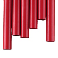 Tuyau en acier au carbone ERW revêtu d'époxy rouge pour les systèmes de sprinklers incendie, tuyau de structure, raccords rainurés/filetés, procédé de soudage