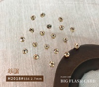 Accessoires pour ongles en forme de boule de diamant couleur champagne, perles de cristal étincelantes, sans base, diamants empilés à la main, style fleur 3D