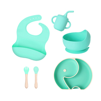 Bavoir d'alimentation pour bébé en silicone souple et imperméable de haute qualité alimentaire