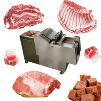 Machine à Découper la Viande Multifonctionnelle en Dés, Découpeuse Automatique de Poulet et de Bœuf, Trancheuse Commerciale