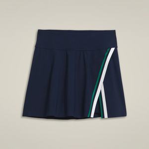 Jupe de tennis ajustée et tendance avec short intégré et poches, style croisé superposé, pour le fitness - Product Image 6