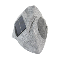 Haut-parleur Blue-tooth en forme de pierre à énergie solaire T 10W Haut-parleur de cour étanche pour l'extérieur Haut-parleur de jardin multi-roches