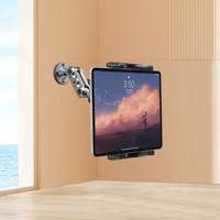 360 degrés réglable 2 étapes support aluminium robuste vis de verrouillage perceuse Base support de tablette support de voiture tableau de bord