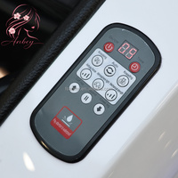 Lit de lavage électrique pour salon, avec massage corporel automatique, cuve en acrylique, repose-pieds réglable et fonction spa capillaire