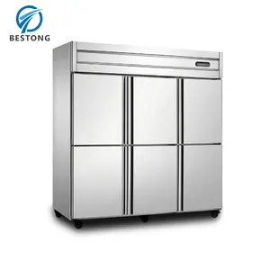 Soporte de puerta de vidrio industrial comercial expositores top-congeladores refrigeradores enfriador buen precio equipo de refrigeración