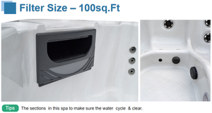 Spa Whirlpool extérieur en acrylique Balboa, bain à remous de luxe, piscine de massage extérieure, <span class=keywords><strong>jacuzzi</strong></span> extérieur - Product Image 4