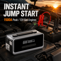 8-in-1 Jump Starter 2500A Peak 10000mAh Power Bank Car Vacuum 6000Pa Air Pump Blower Tire Inflator Wholesale Factory