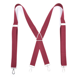 Clip Gancio Fibbia Della Cinghia degli uomini del Metallo di Colore solido Nero Pantaloni <span class=keywords><strong>Bretelle</strong></span> - Product Image 1