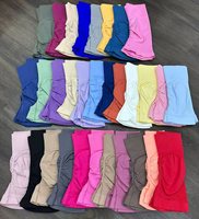 Leggings Deportivos de Yoga para Mujer, 48 Colores, Logotipo Personalizado, Transpirables, para Gimnasio, Ciclismo, Fitness, Entrenamiento, Sin Costuras, Efecto Levanta Glúteos