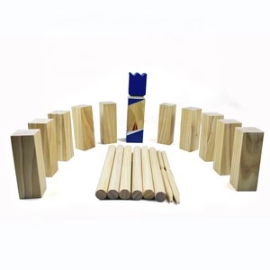 Jeu de blocs <span class=keywords><strong>Viking</strong></span> Chess pour Kubb, jeu de blocs imprimés pour pelouse extérieure, pour vos jouets et structures d'extérieur - Product Image 1