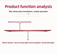 Feux arrière LED de type traversant pour Mercedes-Benz Classe E W213 2016-2021 – Kit d'amélioration et d'accessoires de modification pour véhicules (paire)