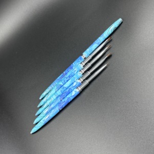 Ensemble de pinceaux pour nail art en poils synthétiques 5/9/11/15/25 mm, pinceaux extra fins pour peinture à l'huile, pinceaux pour gel - Product Image 2