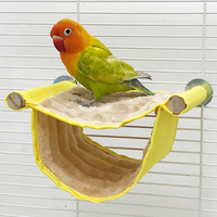 Nouvelle vente en gros de haute qualité hiver chaud flanelle oiseau hamac Double couche perroquet nid lit