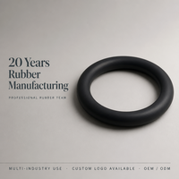 Joint torique en caoutchouc NBR/FKM sur mesure de grande taille, certifié ROHS, dureté 20-90 Shore pour machines industrielles et tuyauteries, Guangdong