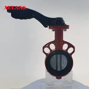 Handle Wafer Butterfly Valve D71X-10/16Q Manual Soft Seal Pinless Butterfly Valve EPDM Aluminum Handle Butterfly Valve