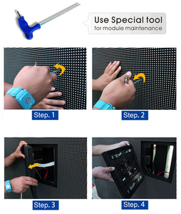 P10mm 320*320 mét kỹ thuật số không thấm nước màn hình ngoài trời SMD phía trước bảo trì <span class=keywords><strong>32</strong></span>*32Dots LED hiển thị Module - Product Image 4