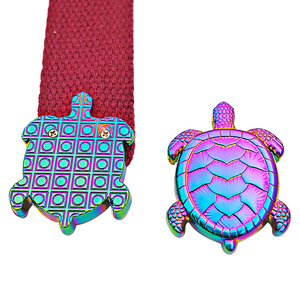 Boucle de fermeture à glissière en cuir, clip de fin décoratif de sangle en métal de Logo personnalisé - Product Image 2