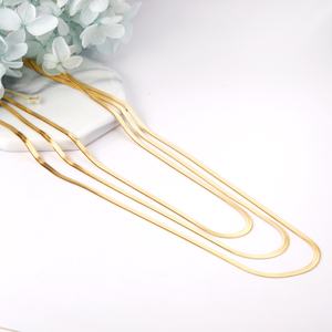 Nuevo Diseño 2022, Cadena Delicada de Oro de 18K, Cadena Triple Moderna y Popular, Collar con Colgante de Acero Inoxidable, Joyería de Moda - Product Image 1