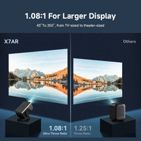 Vente flash X7AR, projecteur intelligent portable Android 14, Full HD 1080P, home cinéma, projecteur vidéo 8k