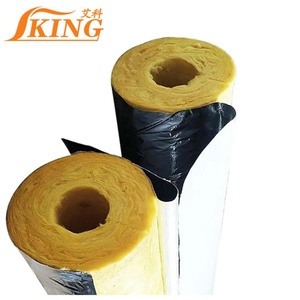ISOKING Isolation <span class=keywords><strong>de</strong></span> tuyaux en <span class=keywords><strong>laine</strong></span> <span class=keywords><strong>de</strong></span> <span class=keywords><strong>verre</strong></span> préformée avec revêtement en aluminium auto-adhésif <span class=keywords><strong>anti</strong></span>-condensation pour refroidisseur d'eau froide - Product Image 1