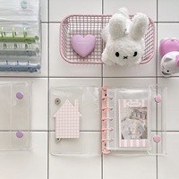 Nouveau Style coréen A7 liant Transparent PVC coque souple multicolore 3 anneaux Budget liant Photos porte-carte papier à feuilles mobiles cadeau