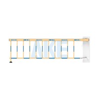 Barrière de sécurité haute performance AKE grise à bras droit, automatique, durable pour extérieur, système intelligent de gestion du stationnement et contrôle d'accès des véhicules