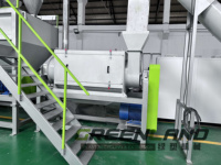 Machine de recyclage Greenlandplast pour le lavage des flocons de plastique, cuve de lavage flottante pour HDPE