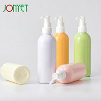 En stock, flacon pompe pour lotion corporelle et shampoing, 250 ml, PET, blanc pastel brillant, emballage cosmétique pour marque de beauté