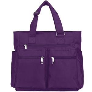 Bolsa de Mano de Nailon con Múltiples Bolsillos para el Trabajo y Viajes, Bolsa de Hombro Impermeable con Cremallera - Product Image 1