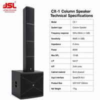Sistema de Altavoces de Columna Pasivos CX-1, Sistema de Sonido Profesional para Interiores y Exteriores, Conciertos, Iglesias, Conferencias, Altavoz de Audio de 800 W