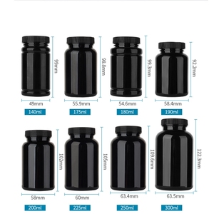 175ml 190ml 200ml 225ml 250ml 300ml Rỗng thuốc đen bao bì rắn nắp lật di động sản phẩm sức khỏe chai kẹo <span class=keywords><strong>container</strong></span> - Product Image 5