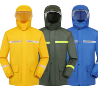 Ensemble imperméable réfléchissant pour livreurs - Veste et pantalon de pluie Haidilao pour le personnel de livraison