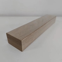 6084 Intérieur Chêne Blanc Contemporain 2 Plis Butt Joints Doigt Joint Solide Cap Bois Escalier 16 "Main Courante