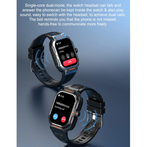 2025 스마트 워치 2 in 1 스포츠 피트니스 트래커 내장 헤드셋 BT 통화 메시지 알림 2.01 인치 HD 화면 Smartwatch GT55 - Product Image 4