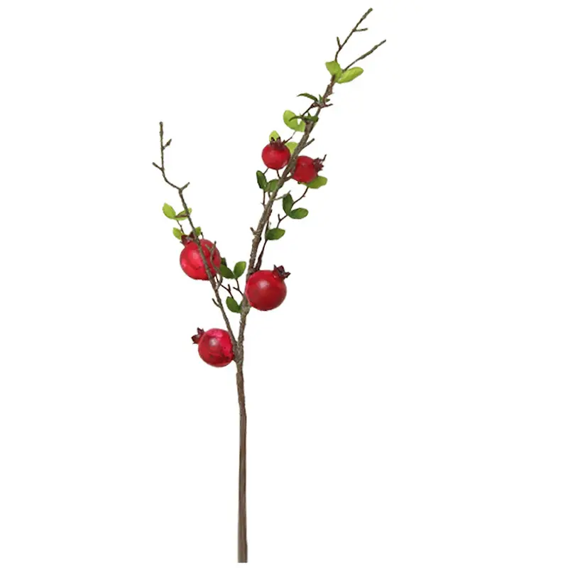 G-비 과일 딸기 인공 석류 과일과 꽃 마른 가지 홈 오피스 장식 많은 종류의