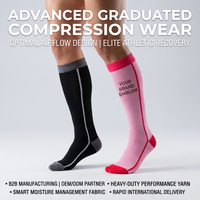 Chaussettes de sport personnalisables pour adolescents et adultes, chaussettes de compression, absorbant la transpiration, chaussettes de football antidérapantes, chaussettes de cyclisme avec logo personnalisé, chaussettes de printemps