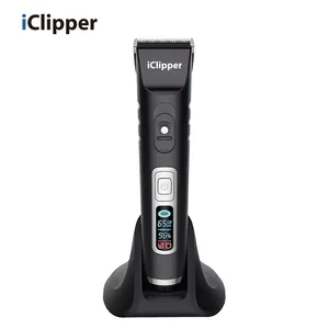 Iclipper-A10s Maquinas De Corte De Pelo 5 Speed Men`s Professional Rechargeable Electric Hair Clipper