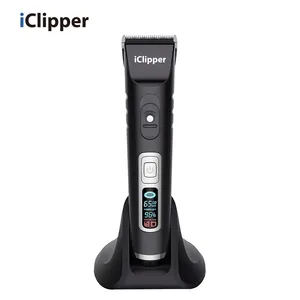 Iclipper-A10s maquinas دي كورت دي بيلو 5 سرعة الرجال المهنية قابلة للشحن الكهربائية مقص الشعر