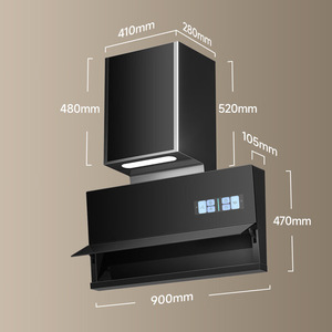 Cappa aspirante automatica One-Touch con ventilazione, illuminazione LED, bassa rumorosità, classe di efficienza energetica, apertura/chiusura automatica, attivazione vocale intelligente - Product Image 5