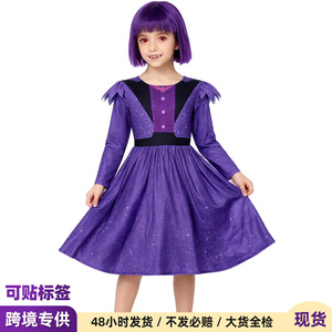 Costume d'enfant vampire Nana, robe de sorcière mignonne pour Halloween, déguisement de scène en polyester, articles en stock du Guangdong - Product Image 4